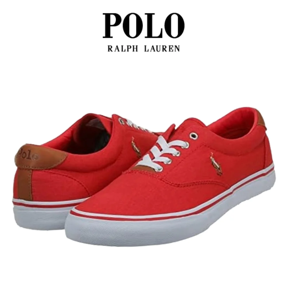 Polo Ralph Lauren Thorton 2 Red Sneakers - Picture 1 of 6